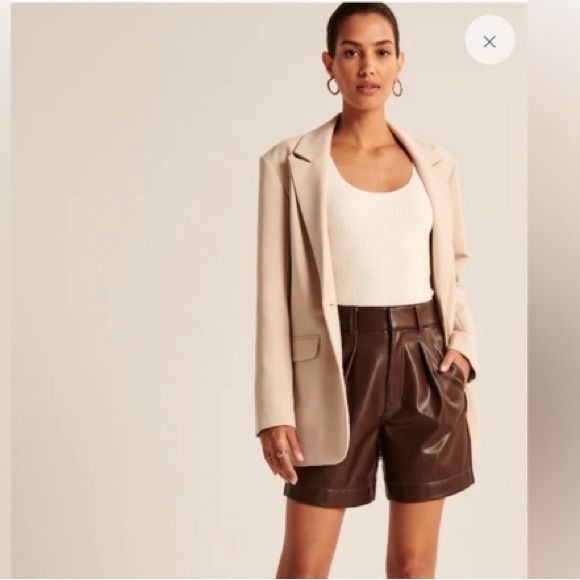 Abercrombie & Fitch Pants - Abercrombie and Fitch vegan leather shorts L